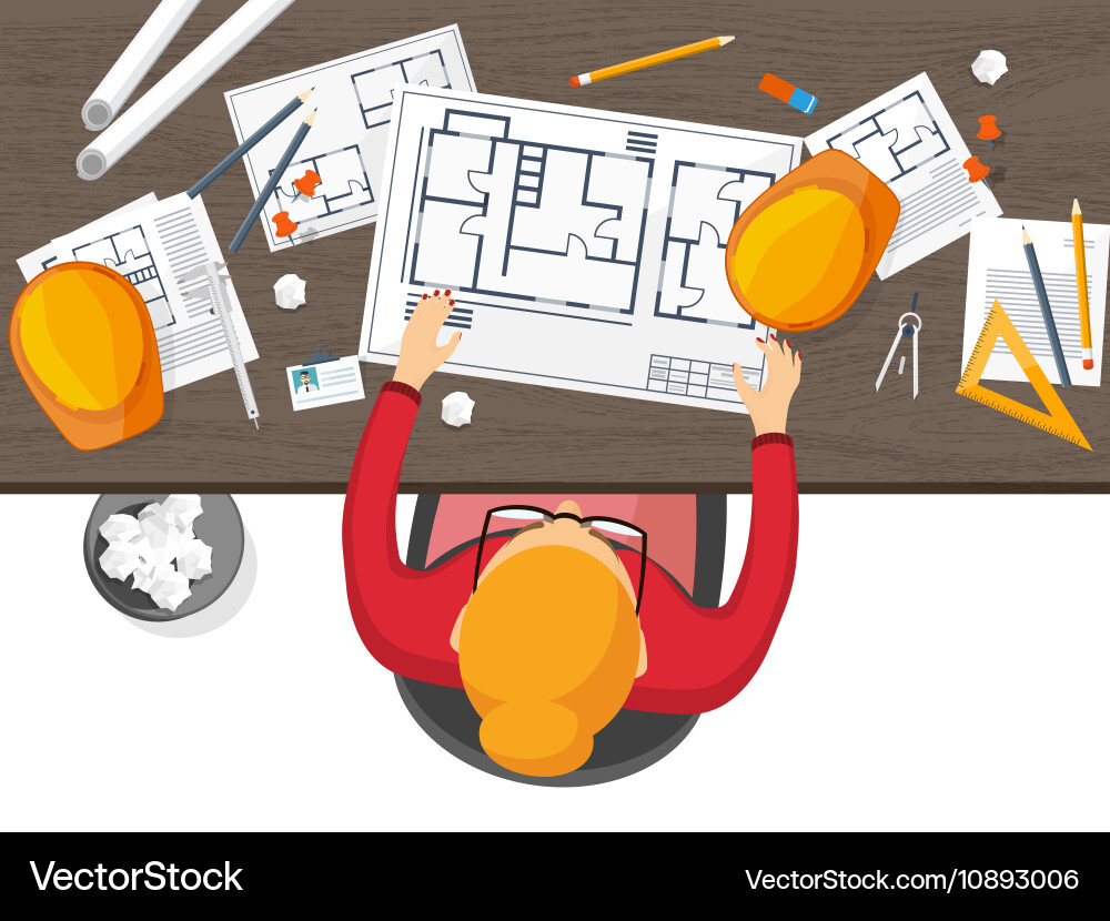 Engineering and architecture vector image