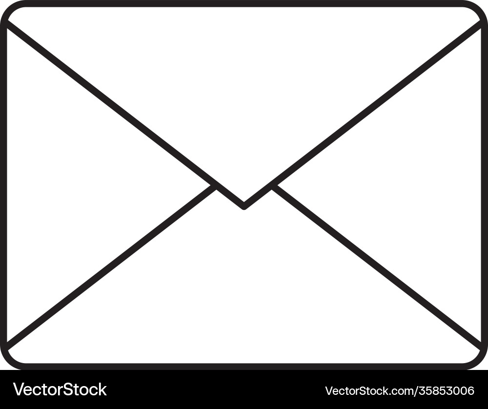 Envelope icon image line style Vector Image