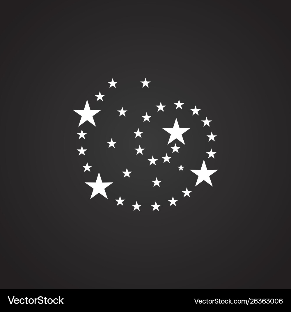 Firework related icon on background for graphic vector image