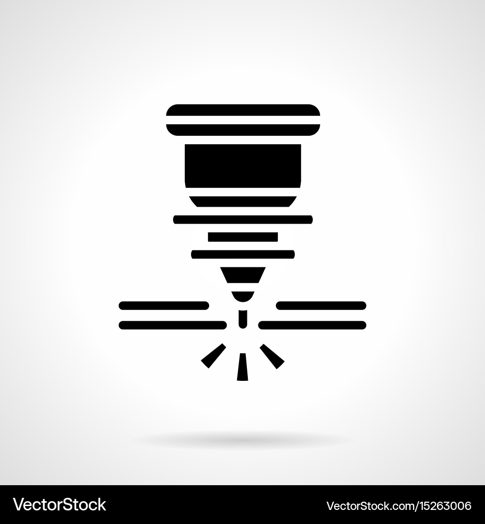 Laser Cutting Machine Icon Royalty Free Vector Image