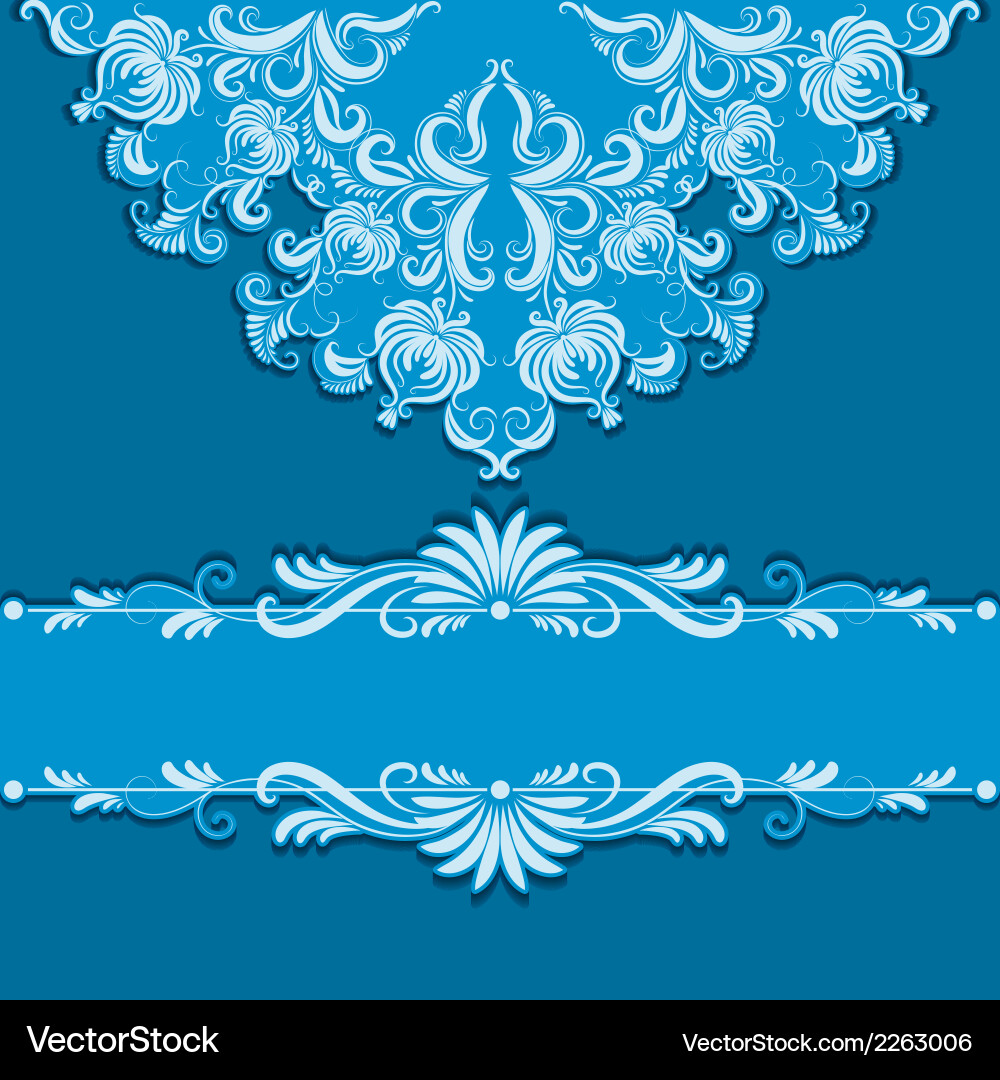 Pattern and frame vector image