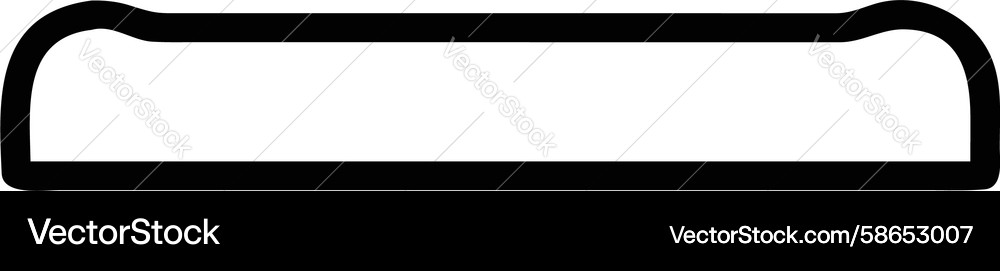 Bold Rounded Frame - Modern Border Vector Image