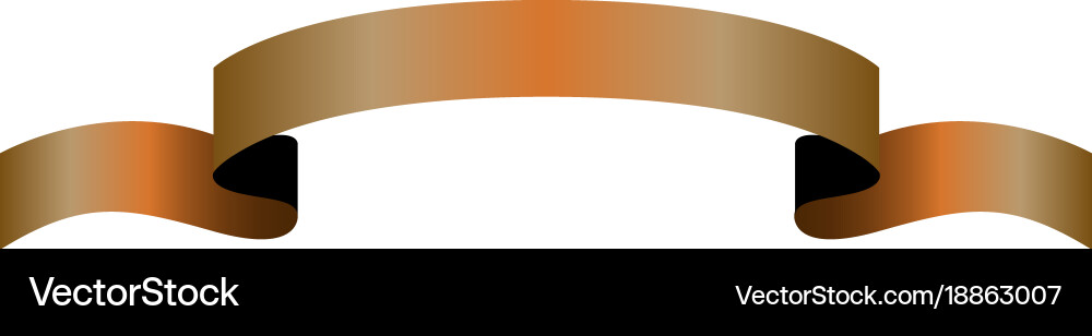 Isolated empty ribbon Vector Image
