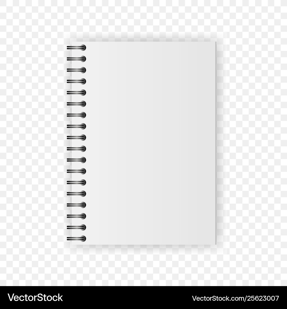 Realistic notebook set Realistic notebook set vector image