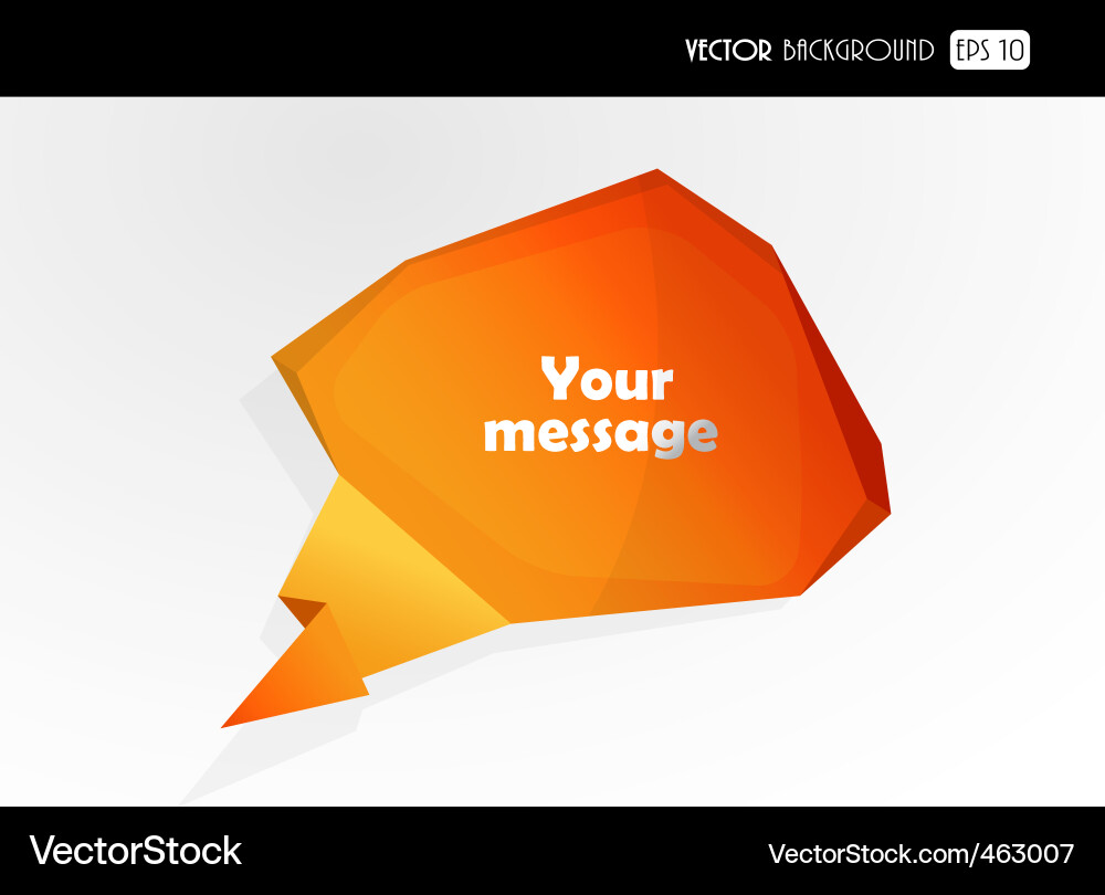 Speech bubble Vector Image