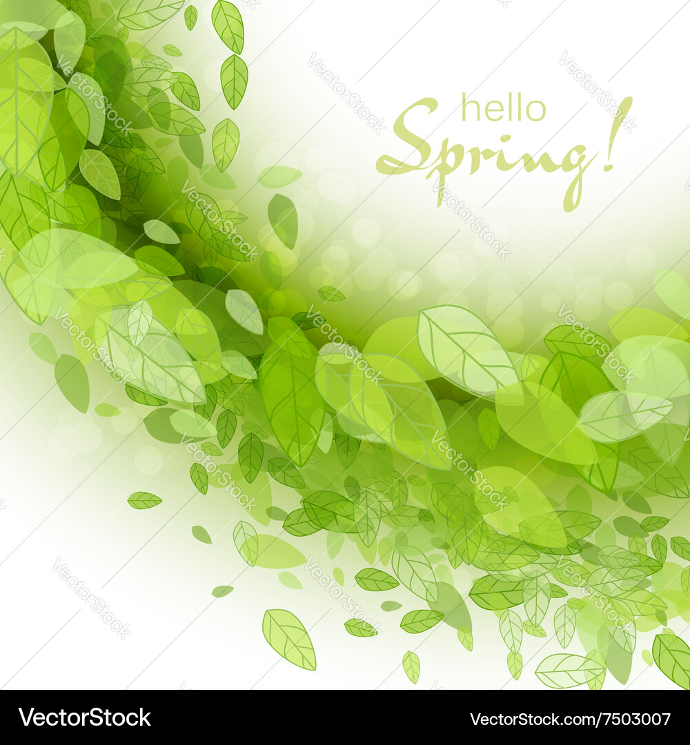 Spring Green Abstract Background vector image