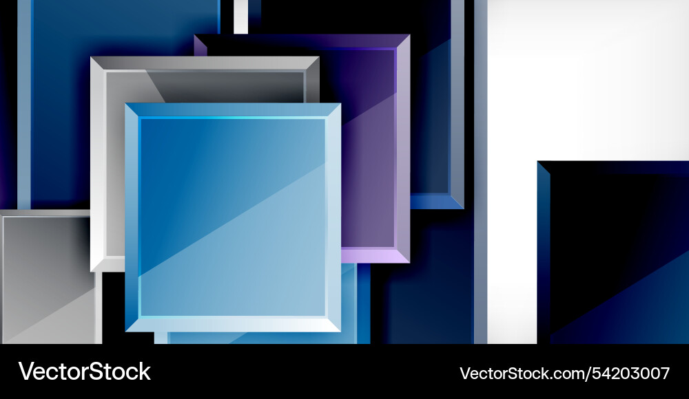 Square shape color abstract geometry Square shape color abstract geometry vector image