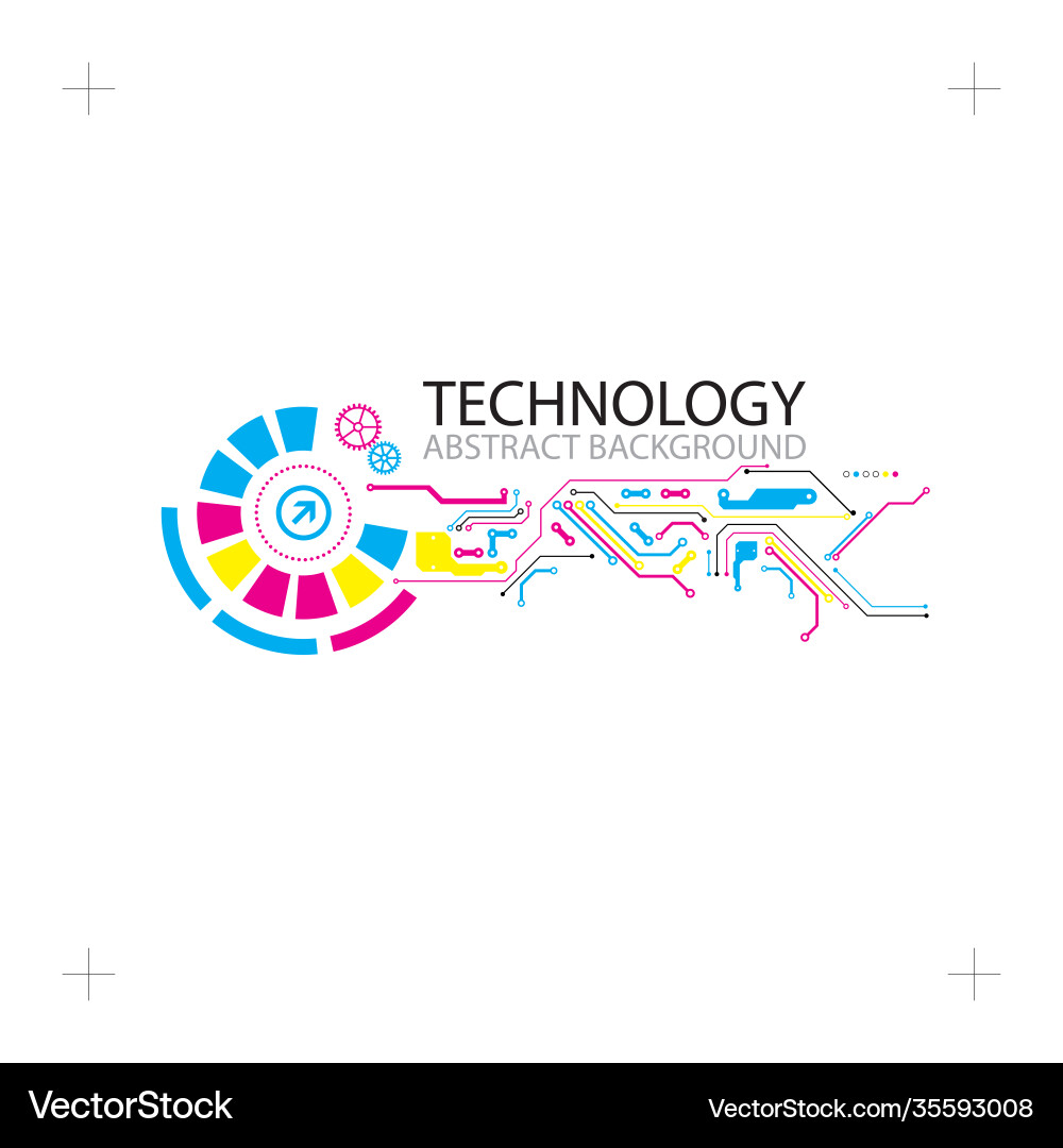 Abstract technological background with various Abstract technological background with various vector image