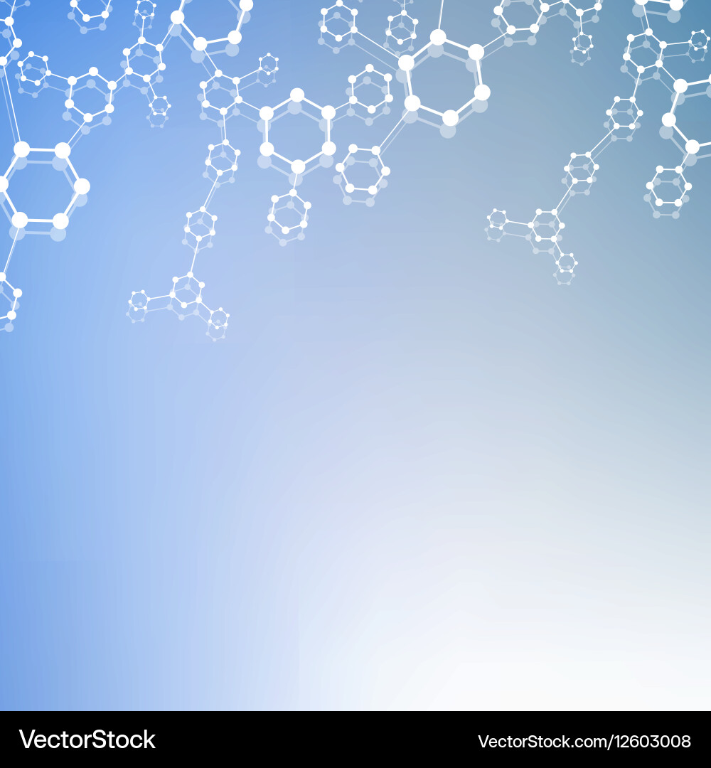 Geometric abstract background with connected line vector image