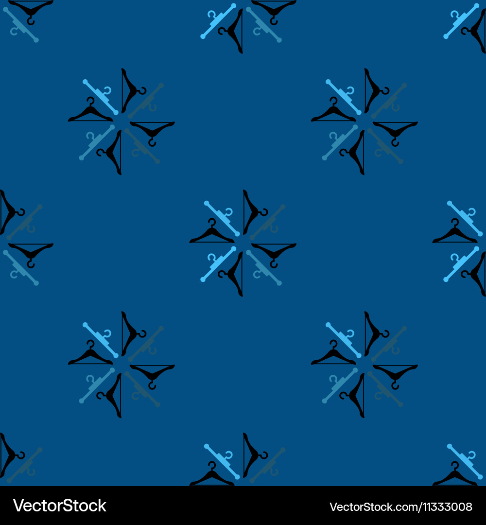 Hanger pattern on dark background vector image