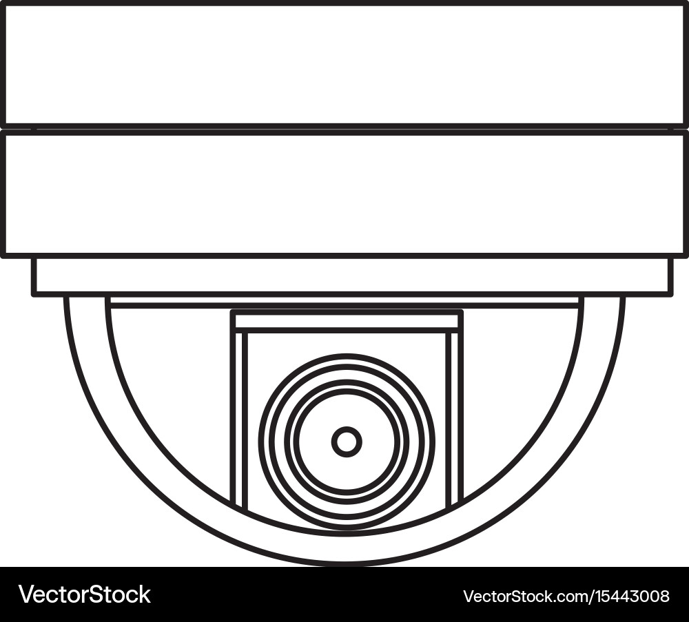 Isolated security camera Vector Image