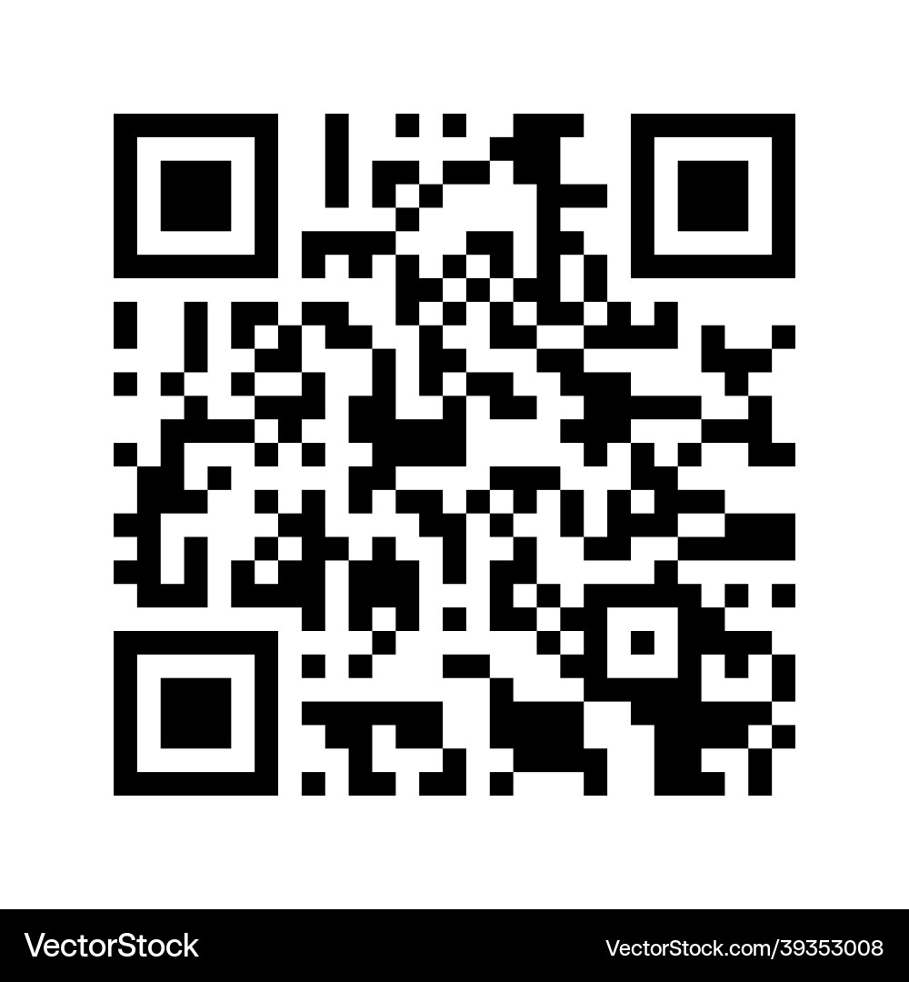 Qr code isolated on white background vector image