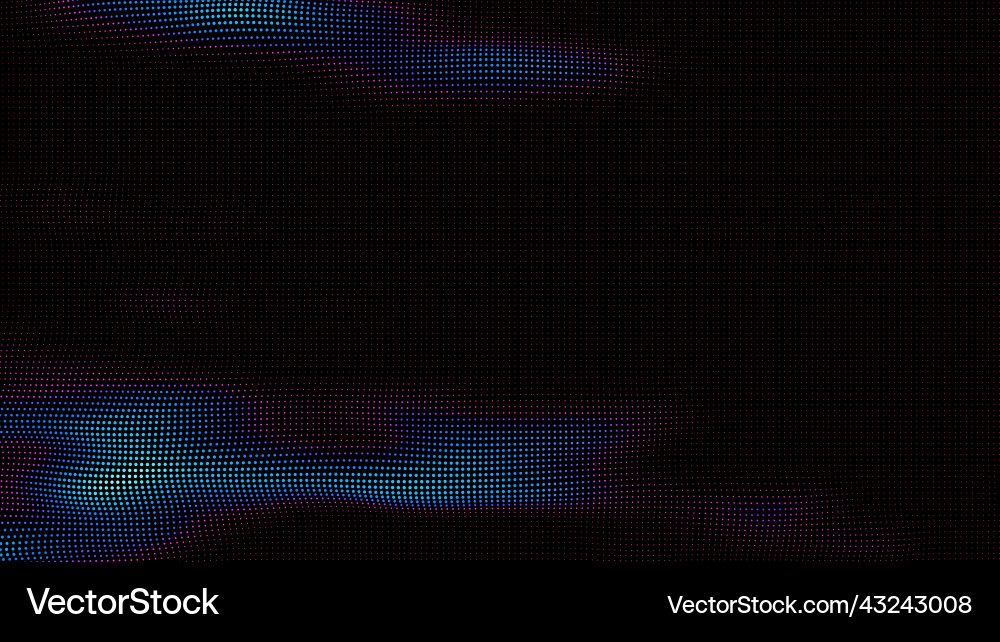 Waves of colorful points digital data splash Vector Image