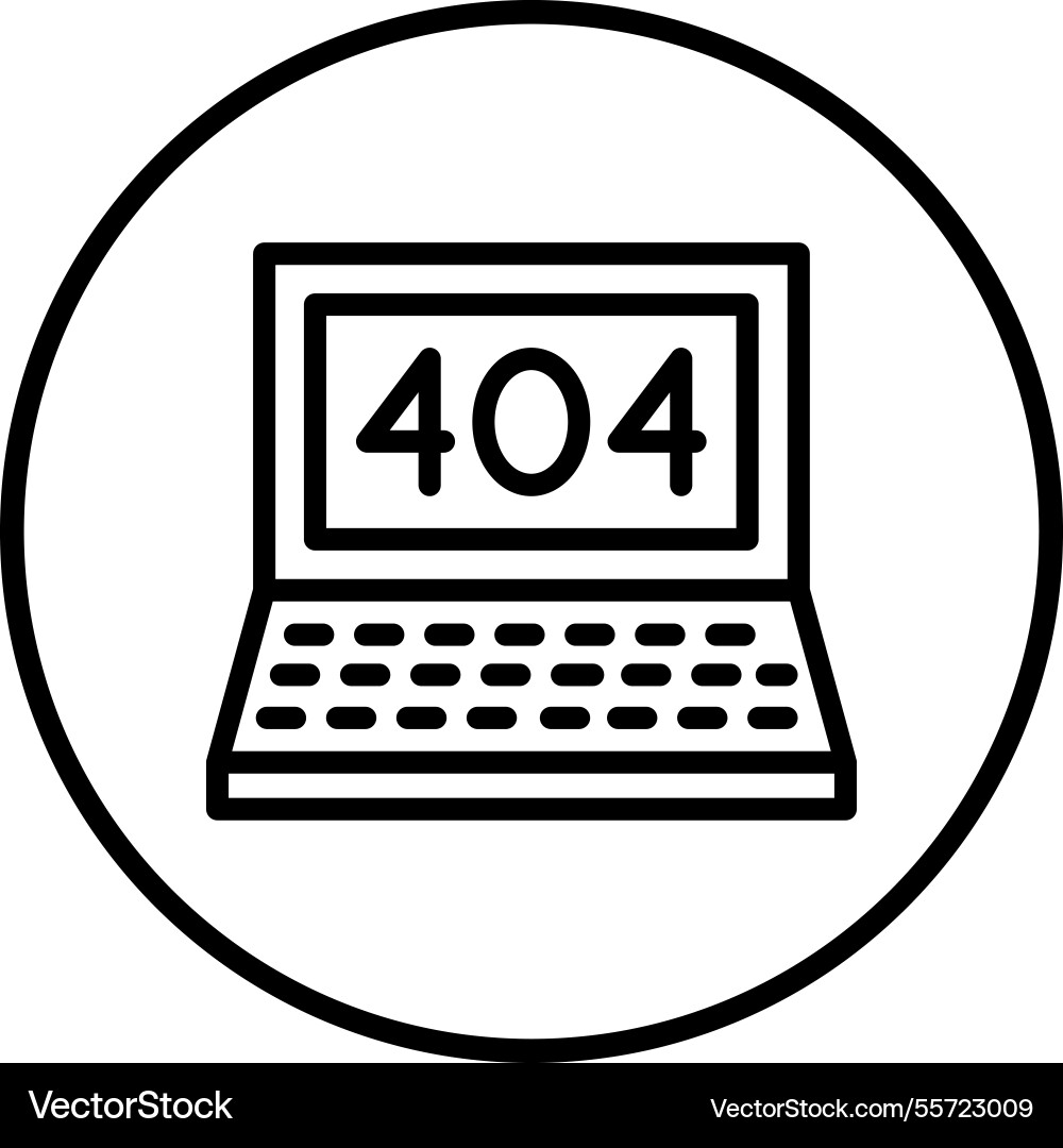 404 error icon design Vector Image