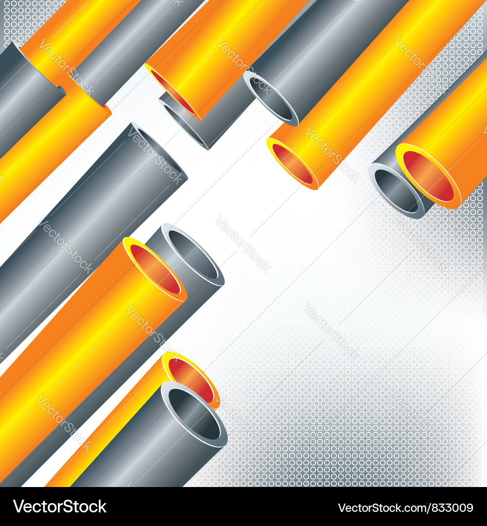 Abstract 3D Shape Composition vector image