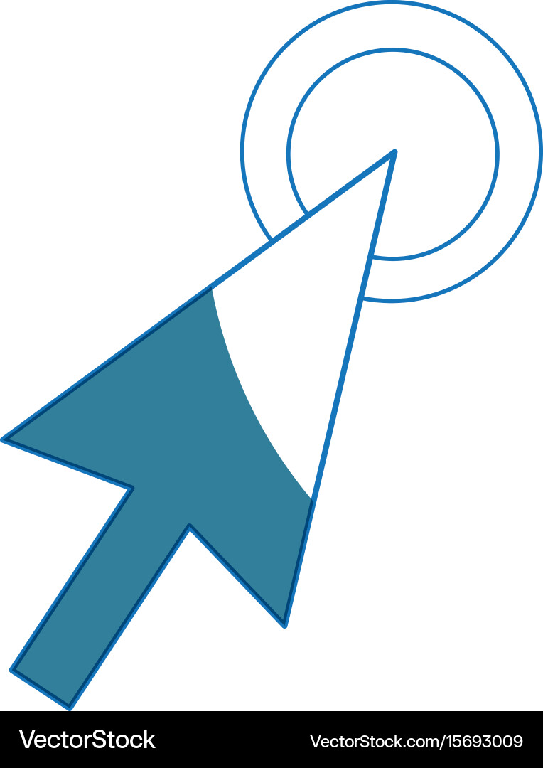 Arrow selection point click icon vector image