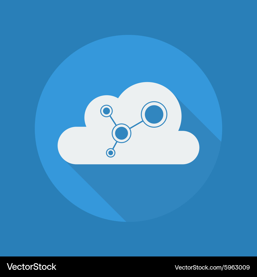 Cloud Computing Icon - Network vector image