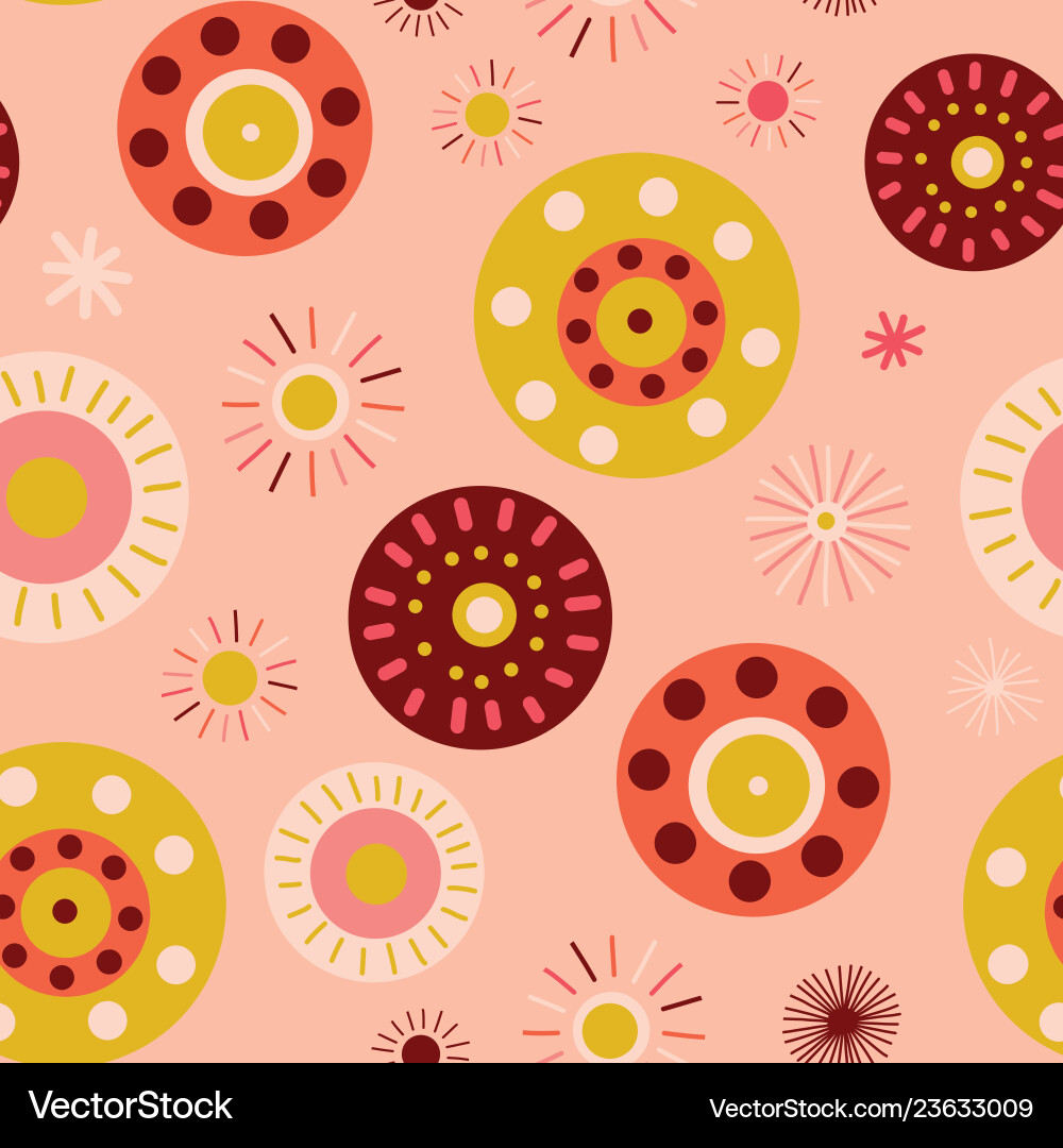 Colorful Circle Pattern Background vector image