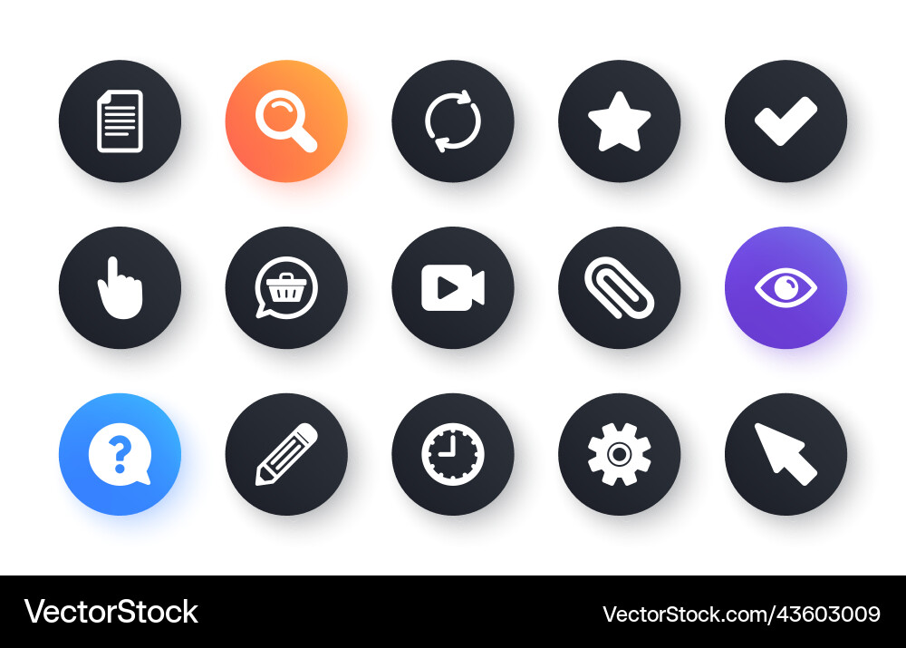 Document time and question mark icons search vector image