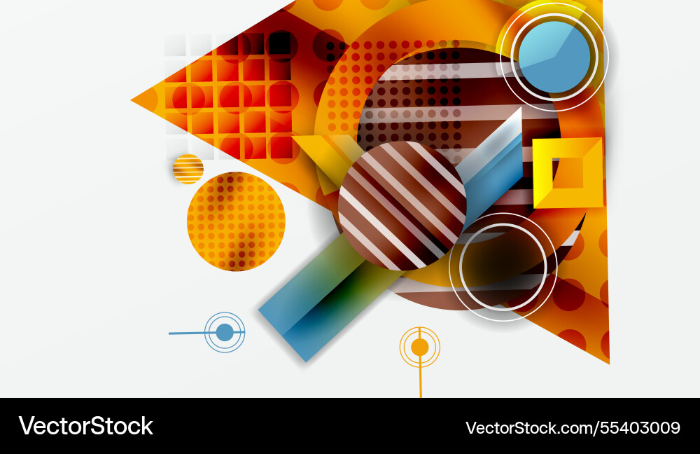 Dynamic complex geometric abstract background Dynamic complex geometric abstract background Vector Image