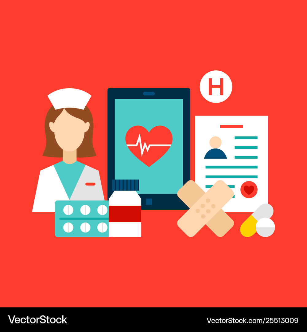Gesundheits-Klinik Konzept Gesundheits-Klinik Konzept vektorbild