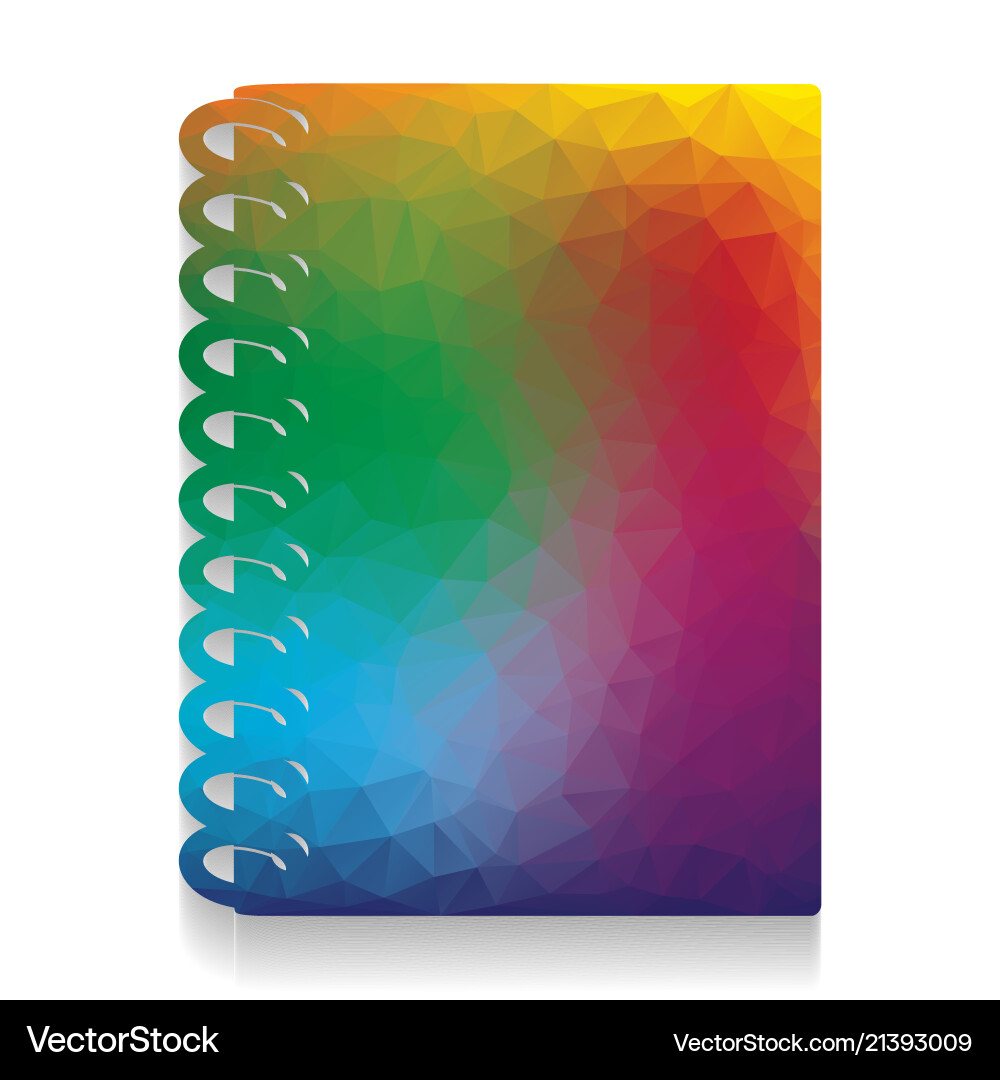 Notebook simple sign colorful icon vector image
