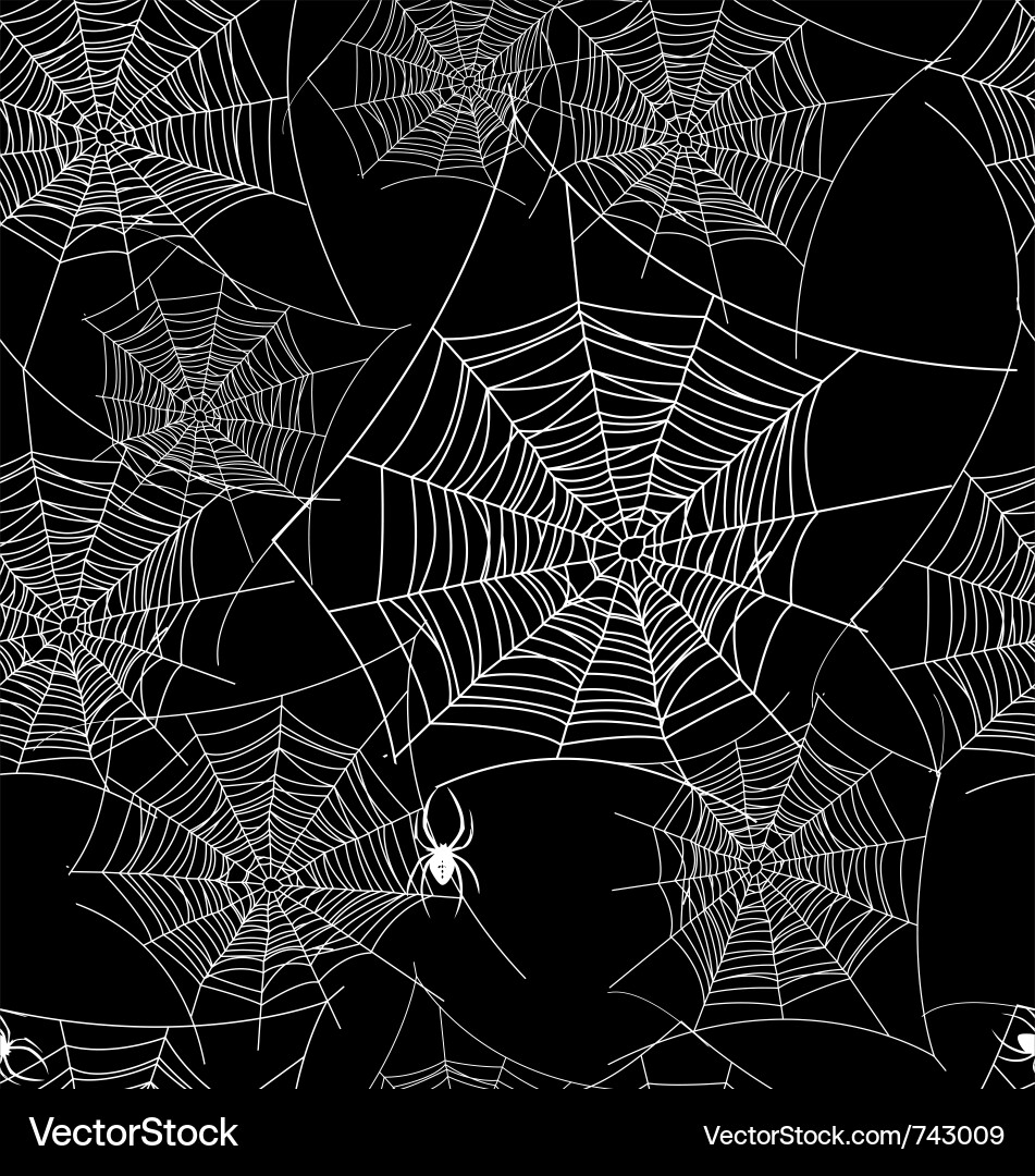 Spooky Spiderweb Background vector image