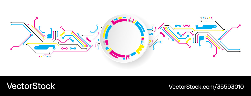 Abstract technological background with various Abstract technological background with various vector image