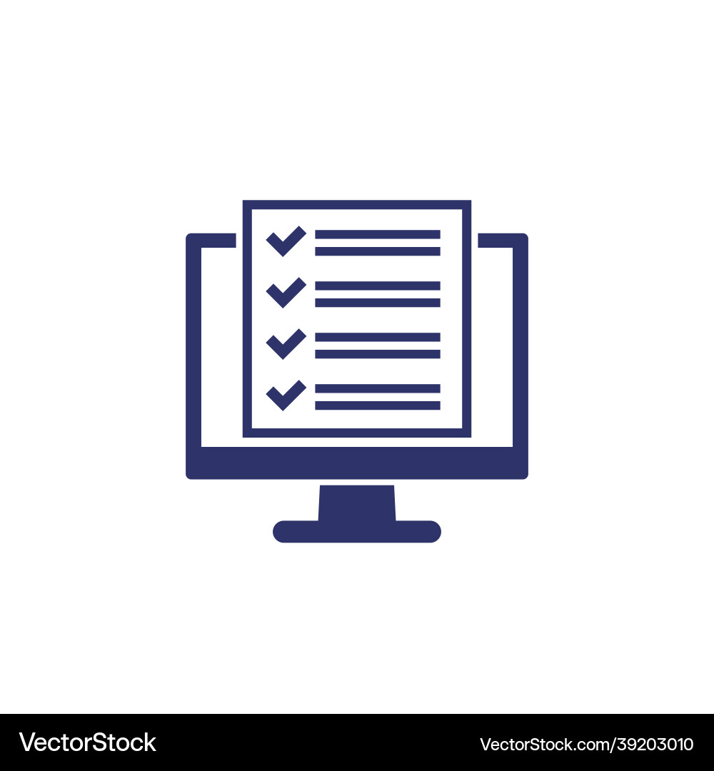 Checklist project management software icon vector image