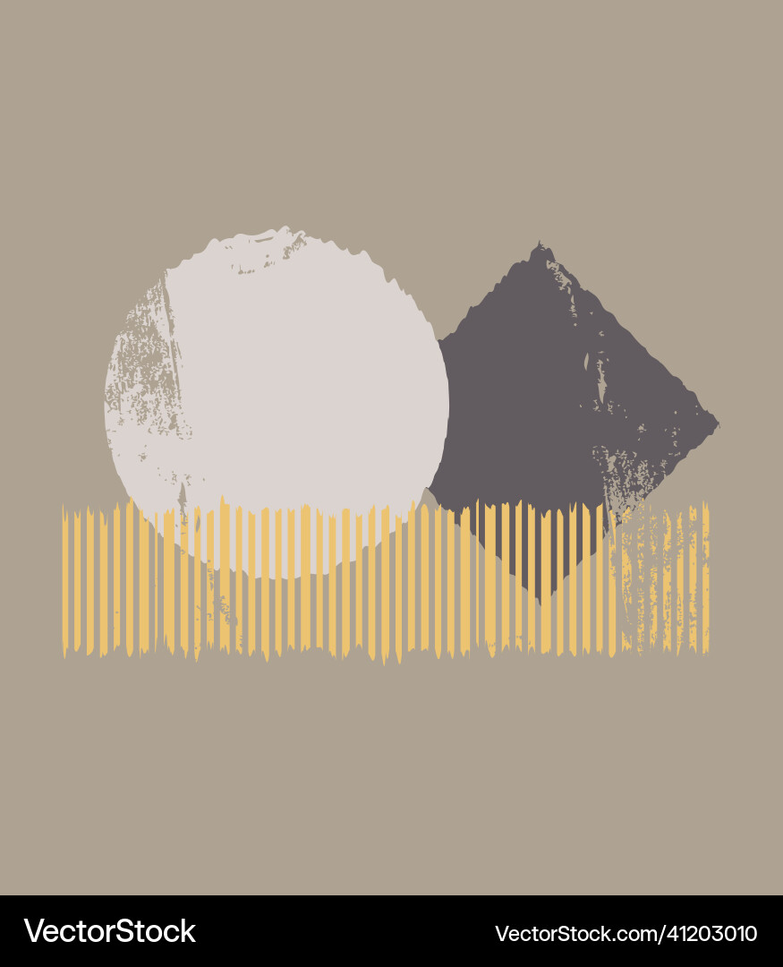 Modern minimalist background in boho style Modern minimalist background in boho style vector image