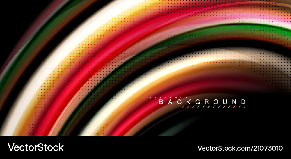 Multicolored wave lines on black background design Multicolored wave lines on black background design vector image
