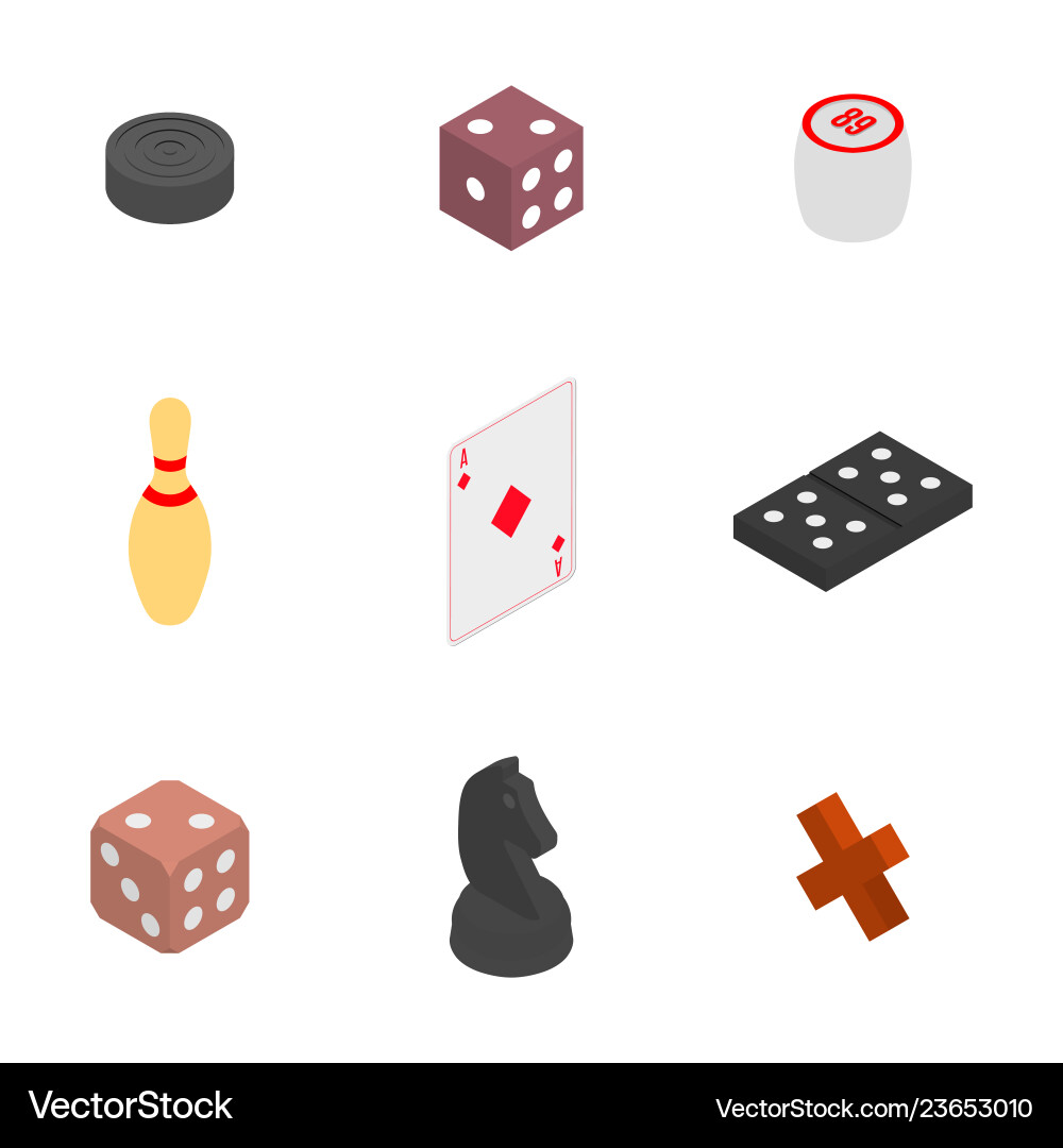 Set of game icons Set of game icons Vector Image
