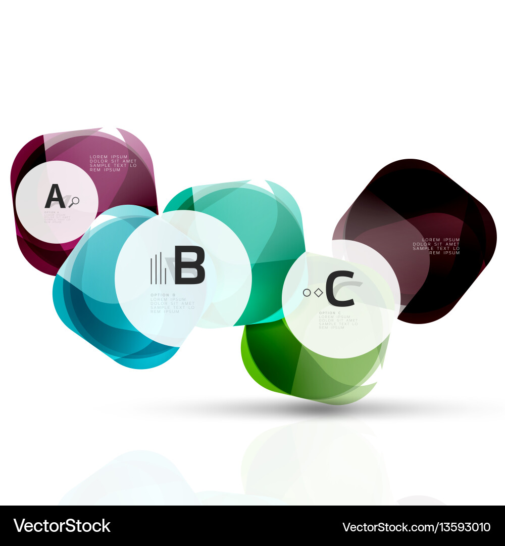 Shiny abstract elements Vector Image