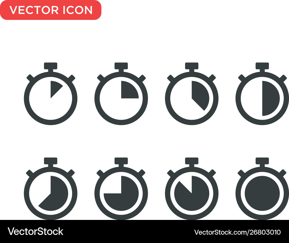 Stopwatch timer icon design Stopwatch timer icon design vector image