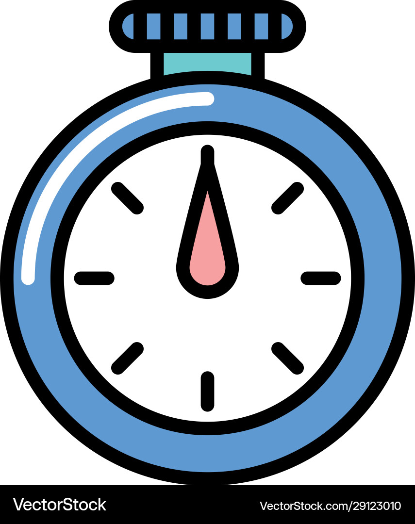 Timer chronometer device isolated icon Timer chronometer device isolated icon vector image