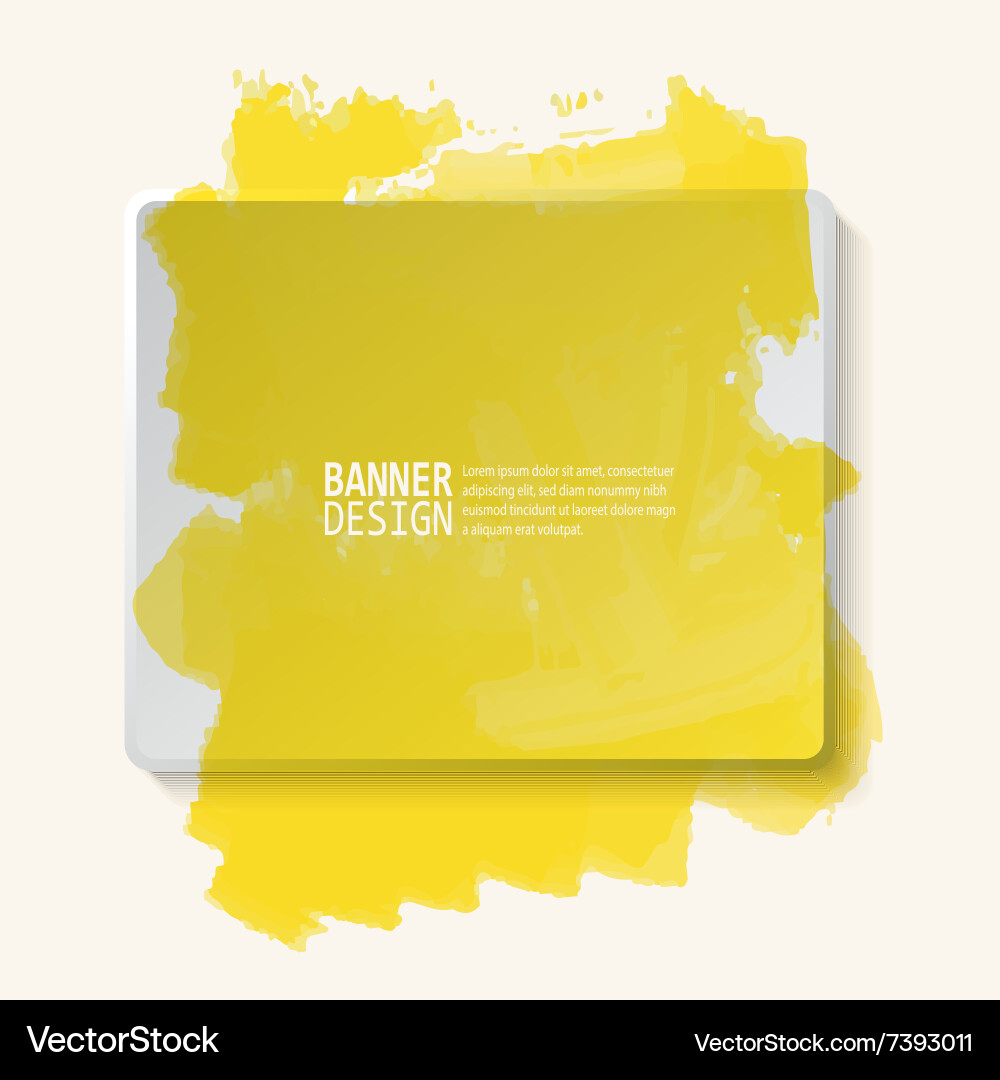 Abstract artistic background with paint element vector image