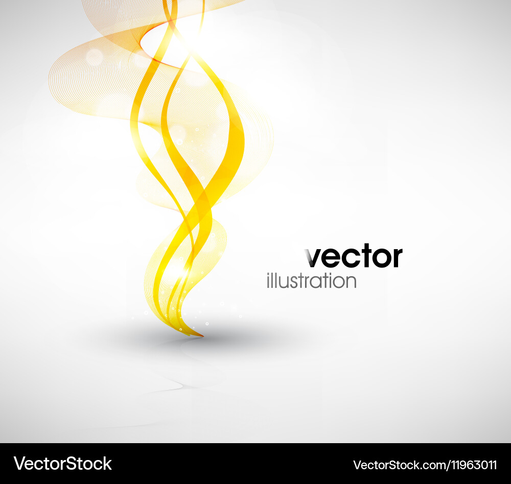 Abstract background with curved lines vector image