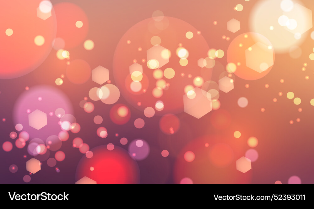 Abstract bokeh background Vector Image