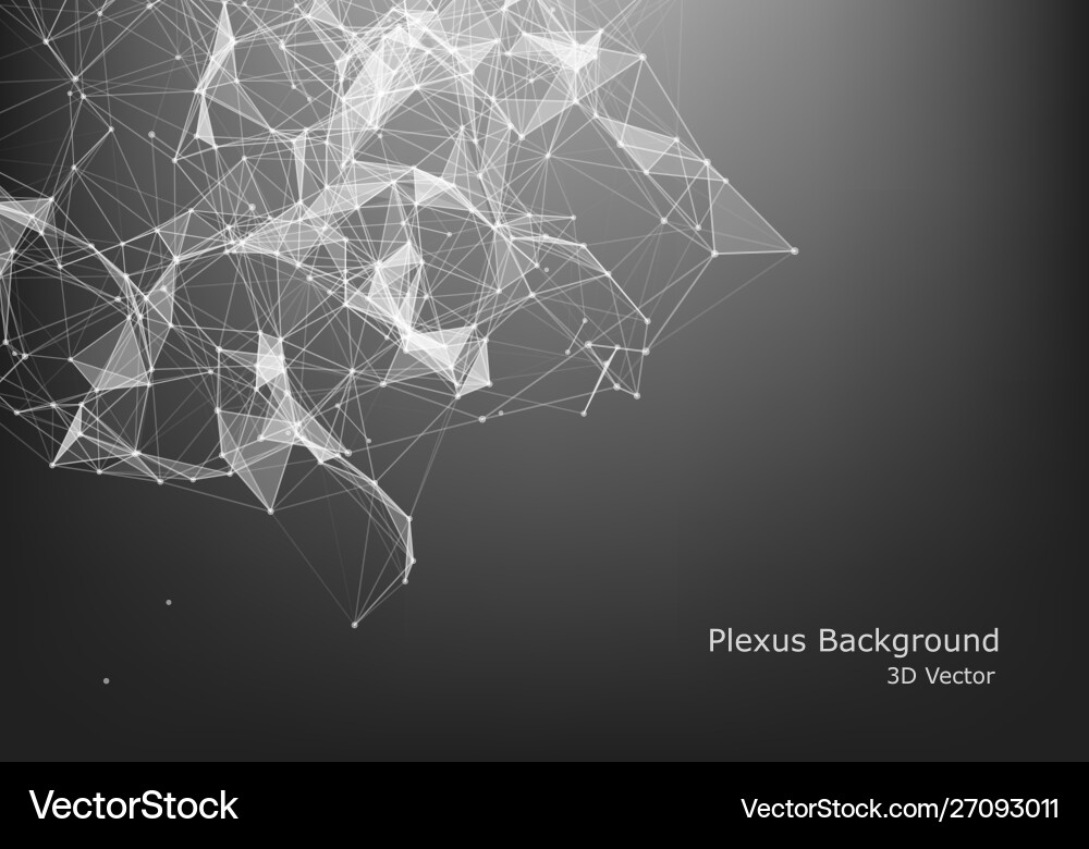Abstract particles and lines plexus effect Abstract particles and lines plexus effect vector image