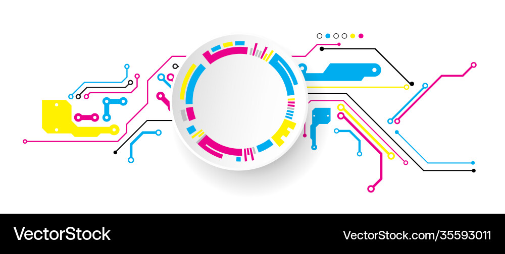 Abstract technological background with various Abstract technological background with various vector image