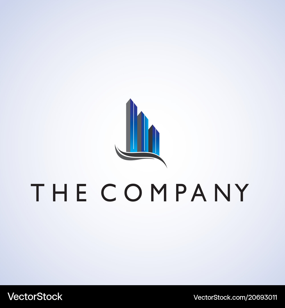 Building ideas design on background vector image