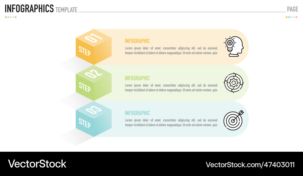 Cube or rectangular isometric infographic Cube or rectangular isometric infographic vector image