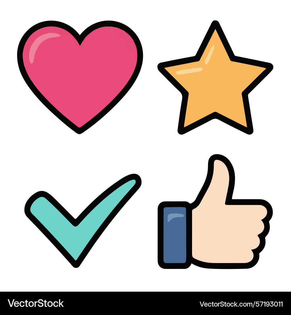 Glossy 3d round yes and no check mark buttons vector image