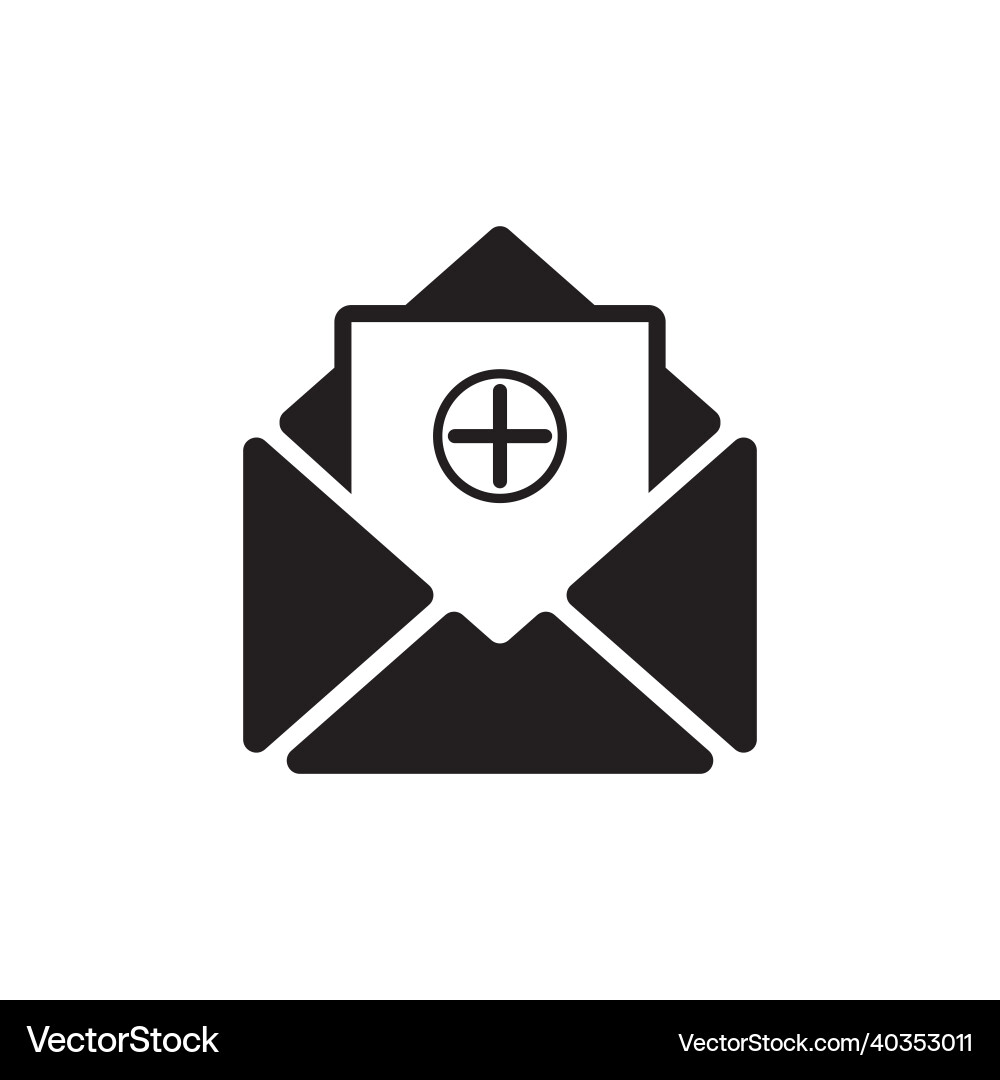 Message icon email vector image