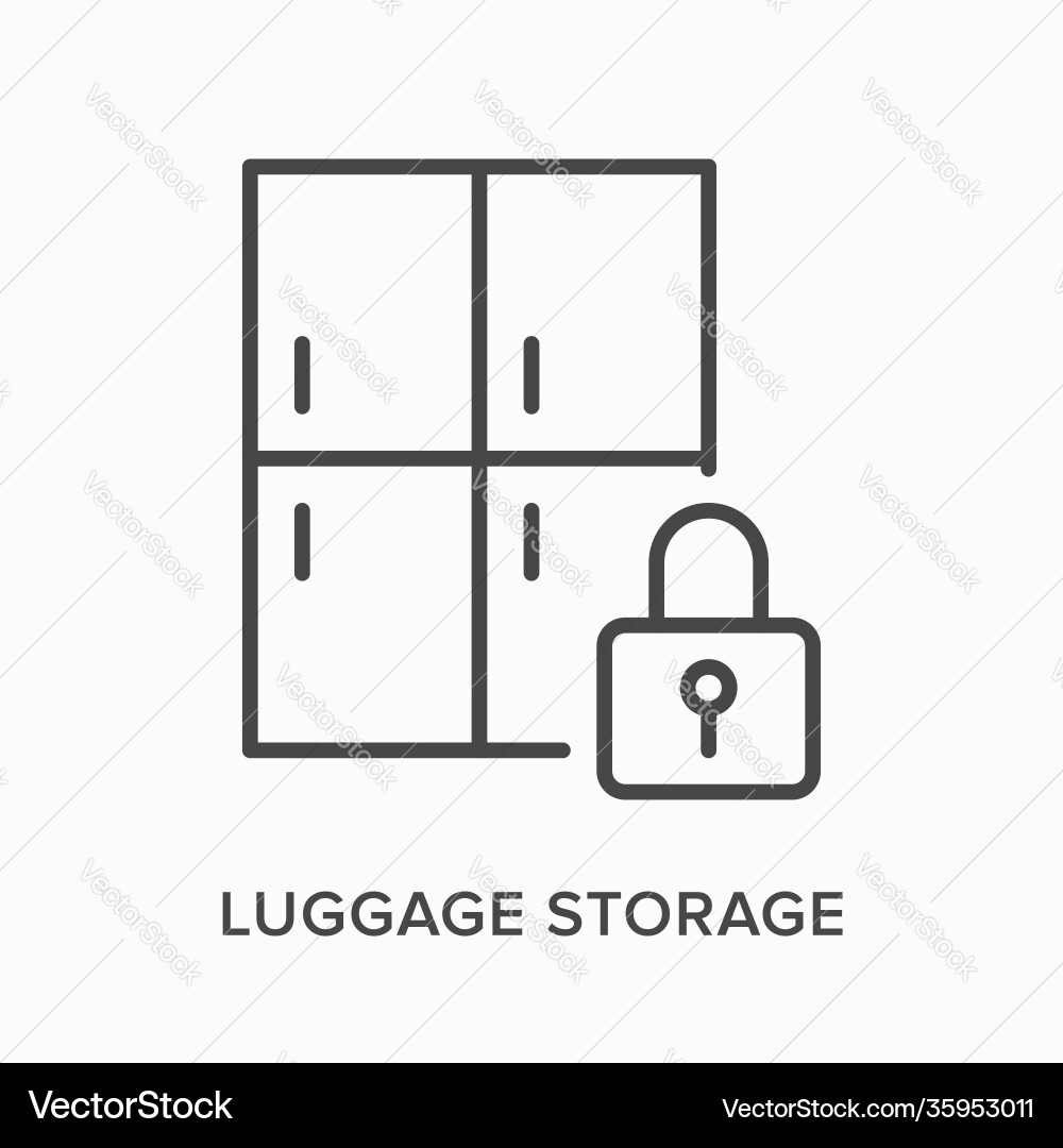 Secure Storage Box Icon vector image