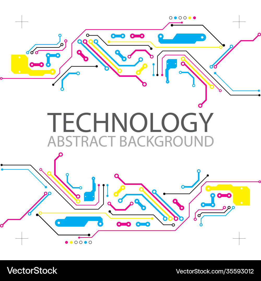 Abstract technological background with various Abstract technological background with various vector image