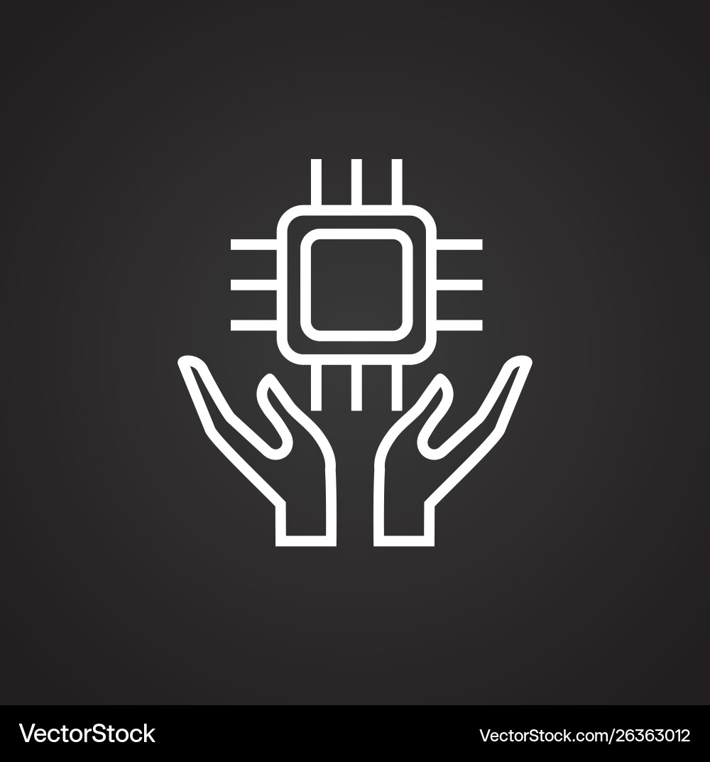 Ai icon on background for graphic and web design Ai icon on background for graphic and web design vector image
