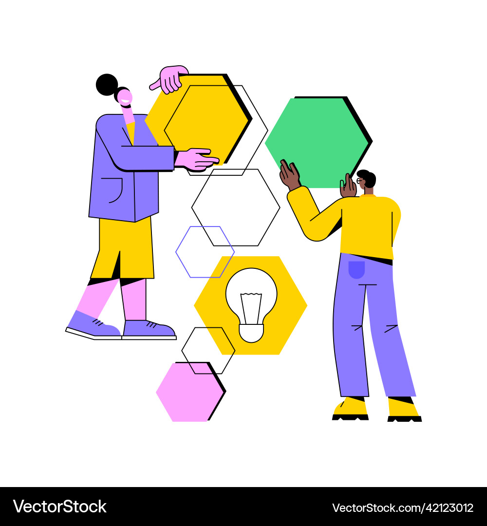 Design structure matrix abstract concept Design structure matrix abstract concept vector image