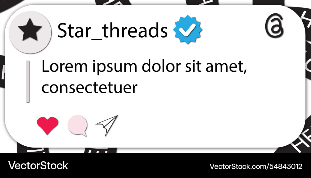 Hello threads template app with design system Hello threads template app with design system vector image