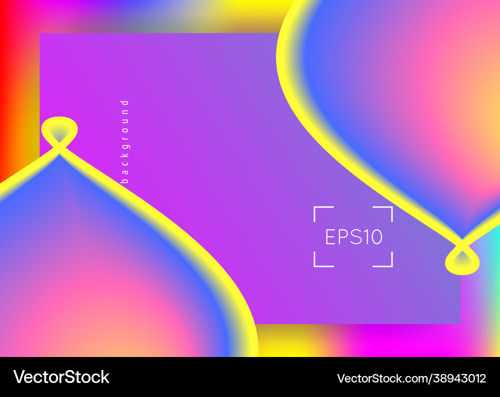 Landing page with liquid dynamic elements Landing page with liquid dynamic elements vector image